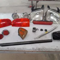 چراغ عقب و جلو کاپرا و چراغ جلو پراید