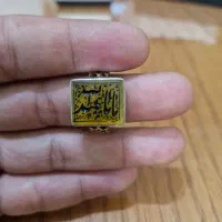 انگشتر نقره دست ساز خطی