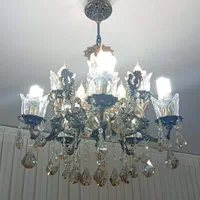 یک جفت لوستر 10شاخه به همراه 10عدد لامپ|لوستر و چراغ آویز|بیرجند, |دیوار