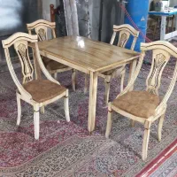 غذاخوری ۴ نفره چوبی