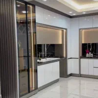 کابینت لوکس پلی گلاس آشپزخونه تولیدنصب اجراتعمیر)(