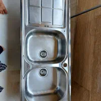 سینک ظرفشویی اخوان دو لگن وتک سینی ورق محکم