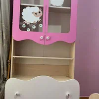 تخت وکمد نوجوانی دخترانه|تخت و سرویس خواب|جهرم, |دیوار