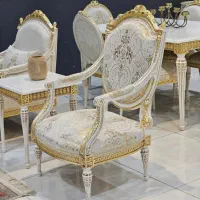 مبل استیل 9 نفره منبت کاری آفاق|مبلمان خانگی و میز عسلی|ورامین, جعفر آباد اخوان|دیوار