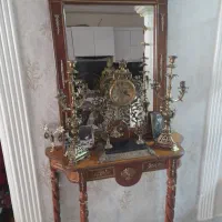 شمعدان و ساعت برنجی