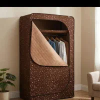 کمد لباسی و‌ رختخوابی اسکلتی با پارچه برزنت