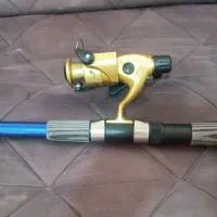 چوب ماهیگیری کاملا نو معاوضه با طوطی