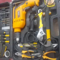 دریل چکشی با کلی آچار و چکش و...|ابزارآلات|دهق, |دیوار