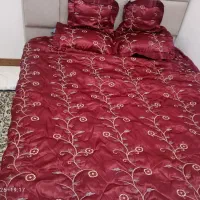 روتختی 5تکه زرشکی دونفره سالم و نو ۱۵۰۰تومان
