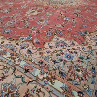 فرش ۹ متری گل ابریشم دستباف کاشان مارک دار(قطبی)|فرش|کرج, برغان|دیوار