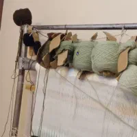 تابلو فرش ماه ودختر نخ ونقشه تبریز بیرقی|تابلو فرش|مشهد, صیاد شیرازی|دیوار