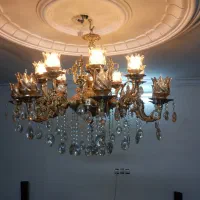 لوستر سلطنتی درحد تمیز۸شاخه|لوستر و چراغ آویز|مشهد, سجادیه|دیوار