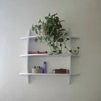 شلف دیواری سه‌طبقه