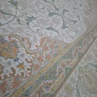 ۲عدد فرش ۹ متری ۱۲۰۰ شانه ابریشم دستباف گونه|فرش|میاندوآب, |دیوار