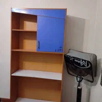 کتابخانه و کمد شیشه ای|کتابخانه، شلف، قفسههای دیواری|فردیس, شهرک ارم|دیوار