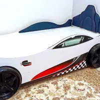 تختخواب کودک و نوجوان مدل ماشین بسیار بسیار تمیز|اسباب و اثاث بچه|شاهین‌شهر, نظامی|دیوار