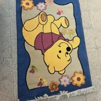 گلیم فرش اتاق کودک با طرح خرس پو