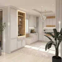 کابینت سفید طرح چوب جدید|مصالح و تجهیزات ساختمان|کرج, باغستان|دیوار