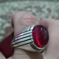 انگشتر نقره یاقوت