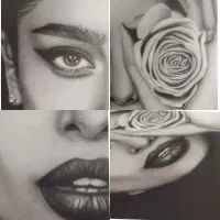 پذیرش سفارش وآموزش سیاه قلم چهره