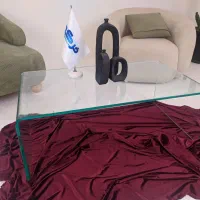 میز جلومبلی شیشه خم - طراحی مدرن + تضمین|مبلمان خانگی و میز عسلی|تهران, شهرک استقلال|دیوار