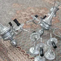 دو عدد لوستر۳ شاخه،۳عدد لوستر دیواری با قیمت مناسب