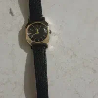 ساعت بند چرم مشکی سالم ،زنانه