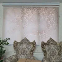 پرده زبرا جدیدکم کارکرده شسته نشده ۴ عدد