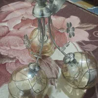 لوستر سه شاخه طرح گل
