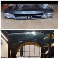 رنگ شده و خام + بدنه کاپوت چراغ سپر گلگیر