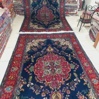 جفت ۶متری دستباف تبریز سرمه ای ،قیمت مناسب