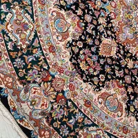فرش گرد دستباف سالاری قطر ۳متر.   بالای ۴۰رج|فرش|تبریز, |دیوار