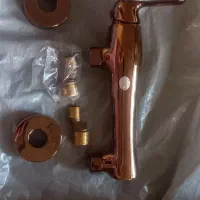 شیر توالت راشین اهرمی رنگ برنزی