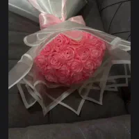 گل روبانی مشکی و رنگی و دسته گل عروس