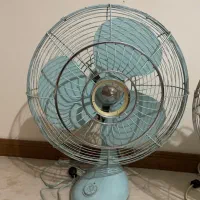 یک جفت پنکه ژاپنی قدیمی|کلکسیون اشیاء عتیقه|اصفهان, خرم|دیوار