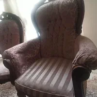 مبلمان استیل چوب گردو سالم بدون شکستگی|مبلمان خانگی و میز عسلی|اصفهان, ملک‌شهر|دیوار