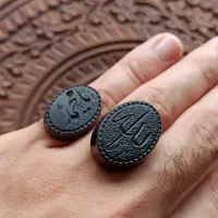 سنگ عقیق سرخ سیاه طبیعی|جواهرات|رشت, شهرک صبا|دیوار