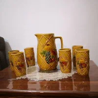 پارچ لیوان سفال قدیم