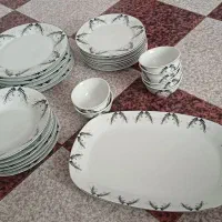 سرویس چینی ۶نفره|ظروف سرو و پذیرایی|جم, |دیوار