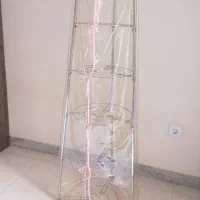 پایه قابلمه تمام استیل به همراه کاور  پرده وآویز