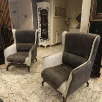 مبل چستر سفید طوسی (نو)