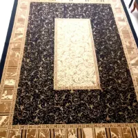 فرش ماشینی ۹ متری زمینه مشکی