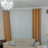 پرده ۳ تیکه پانچ در حد نو
