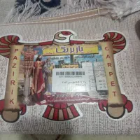 گلیم فرش4متری 500شانه(پازیریک کاشان)طوسی فانتزی نو|گلیم، جاجیم، گبه|زاهدان, |دیوار