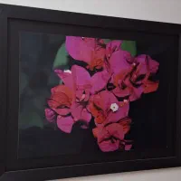 تابلو بزرگ عکس متالیک شاسی شده ونصب شده درقابpvc