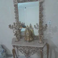 آینه شمدان سنگین با ساعت زیبا چراغ خطر پژو پارس