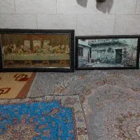 دو عدد تابلو فرش و نقاشی