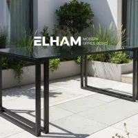 میز و کتابخانه اداری مینیمال الهام