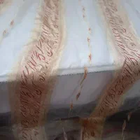 پرده پارچه حریر ترک دوخته شده|پرده، رانر، رومیزی|اصفهان, شیخ طوسی|دیوار