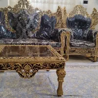 مبل سلطنتی ومیز جلو مبلی  وعسلی